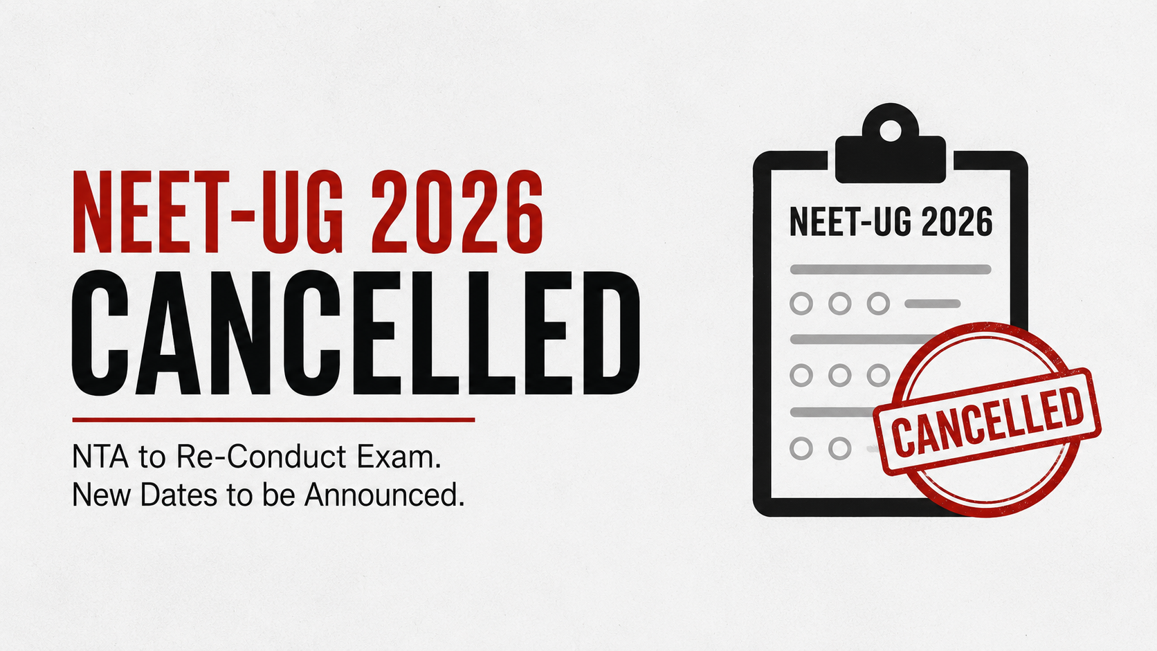 NEET-UG 2026 Cancelled: Inside the Collapse of India’s Biggest Medical Entrance Examination