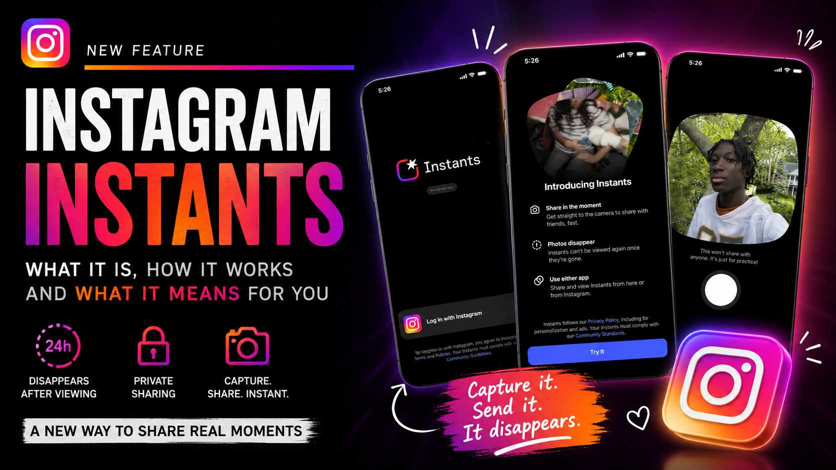 What Is Instagram Instants? Meta’s New Disappearing Photo Feature Explained