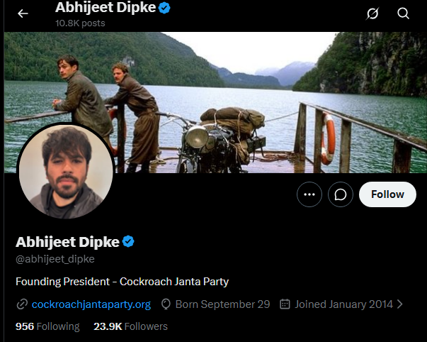 Founding President of Cockroach Janta Party