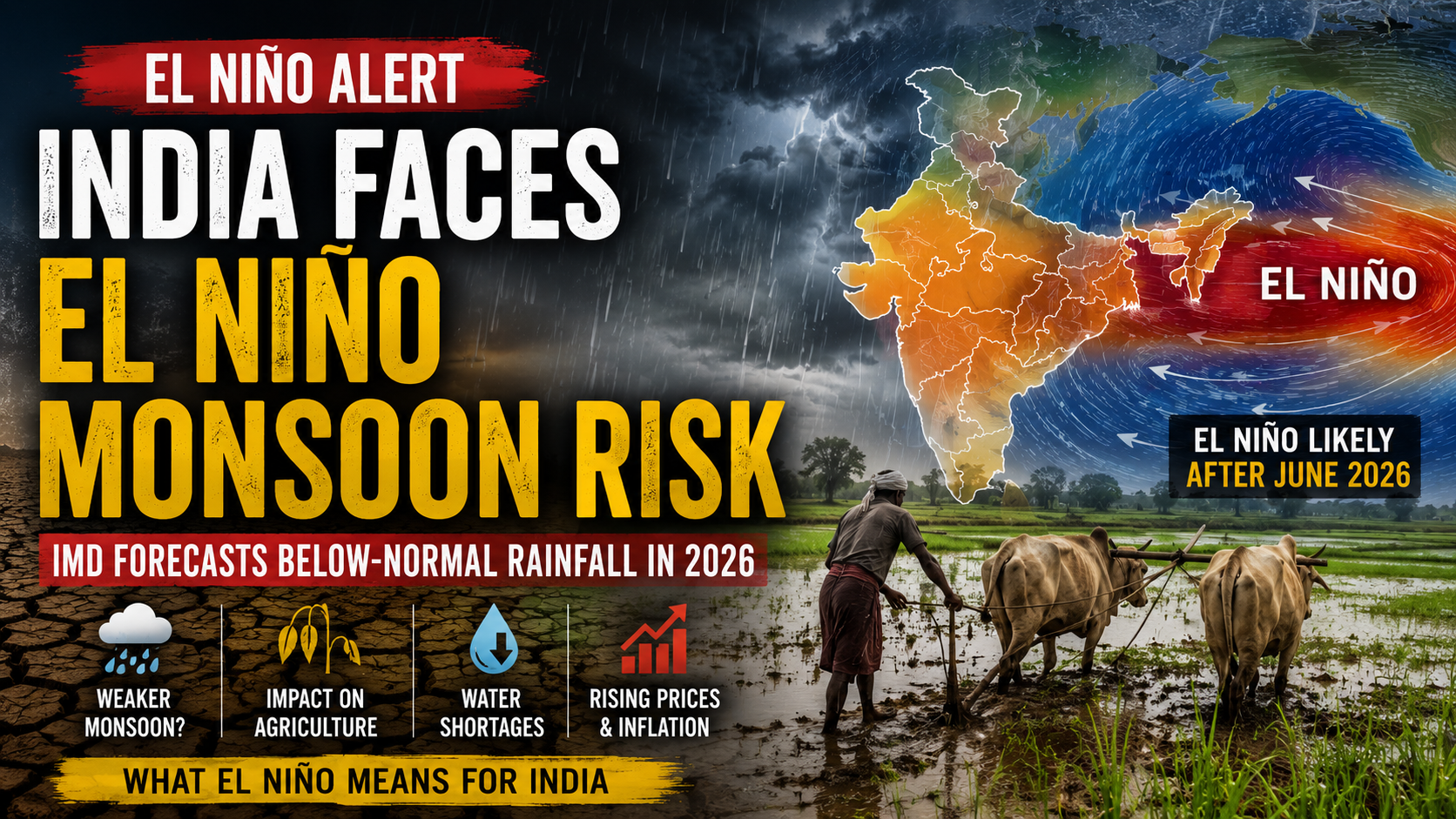 India Faces El Niño Monsoon Risk in 2026: Why Weather Experts Are Concerned