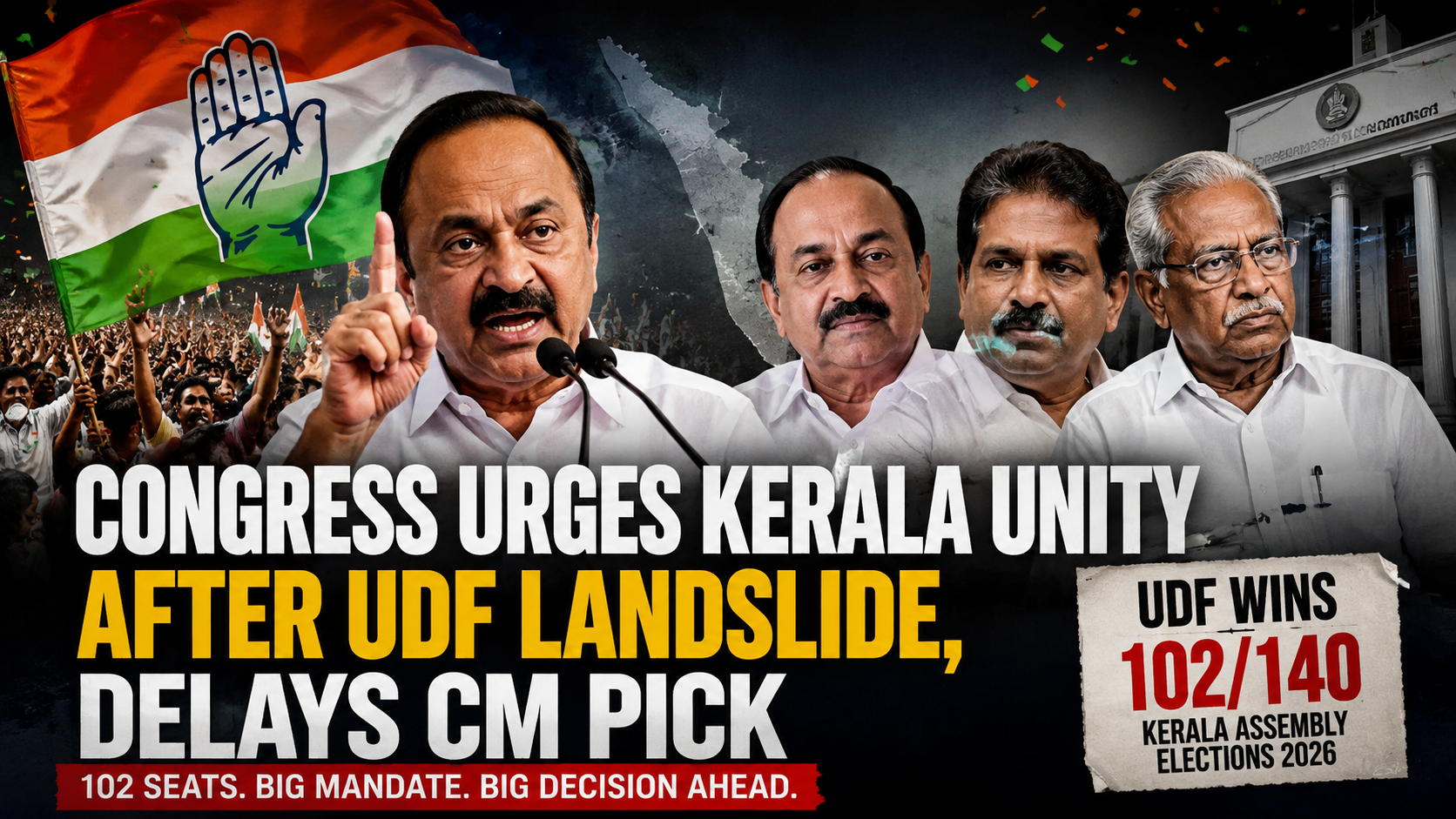 Congress urges Kerala unity after UDF win